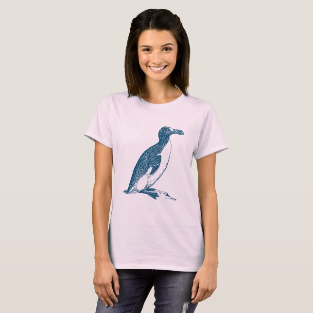 Great Auk - Ocean Blue T-Shirt (Front Full)