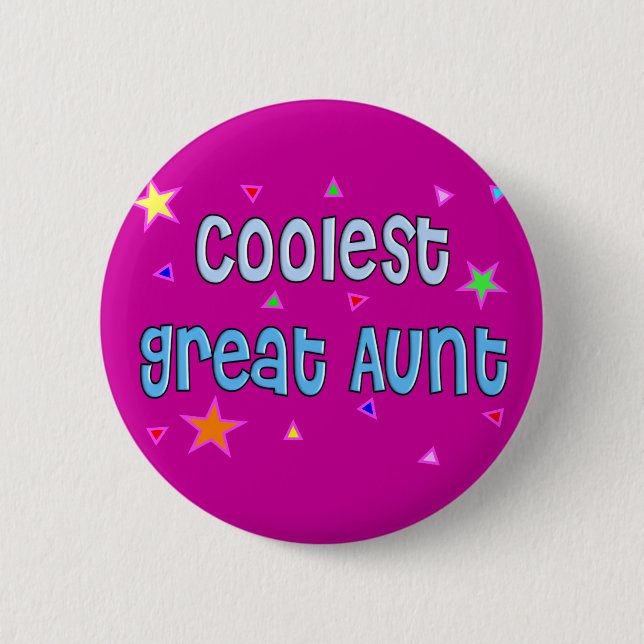 Great Aunt Gifts Pinback Button (Front)