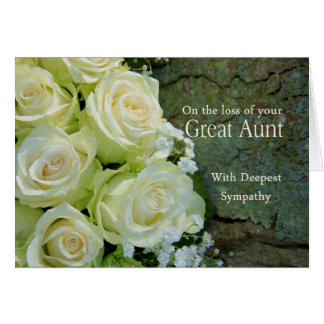 Sympathy On The Death Of An Aunt Cards | Zazzle