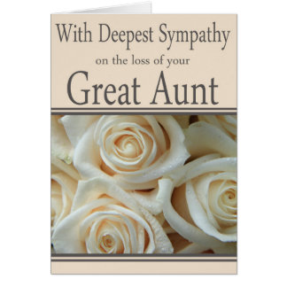 Sympathy On The Death Of An Aunt Cards, Sympathy On The Death Of An ...