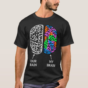 Great Autistic Dyslexia Adhd Asd Neurodiversity Br T-Shirt