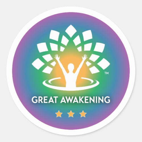 Great Awakening Classic Round Sticker