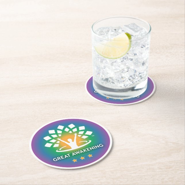 "Great Awakening" coasters (Insitu)