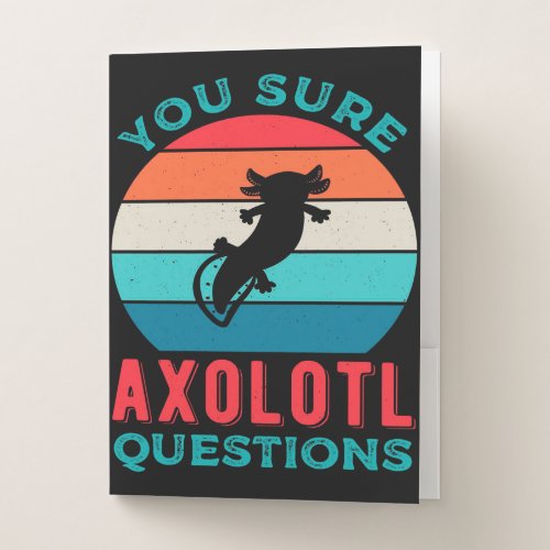 Great Axolotl Gift Axolotl Owner On  Easter Day Pocket Folder
