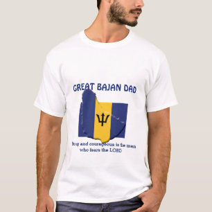 GREAT BAJAN DAD Strong Courageous Personalized T-Shirt
