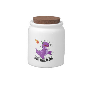 Great Balls Of Fire Dinosaur Meteor Candy Jar