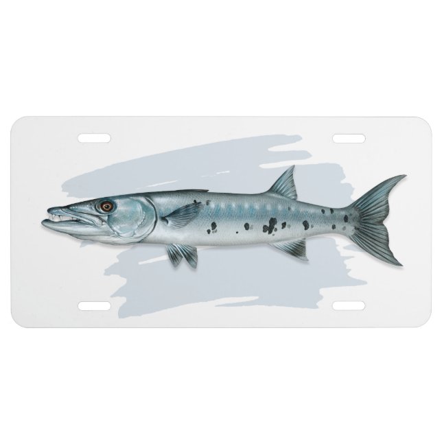 Great Barracuda License Plate (Front)