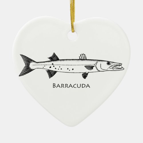 Great Barracuda Logo Ceramic Ornament