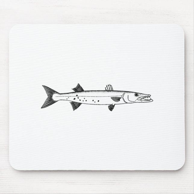 Great Barracuda Logo Mouse Pad (Front)