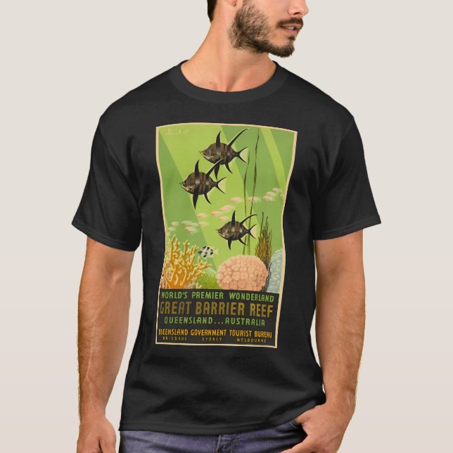 Great Barrier Reef Australia Poster T-Shirt (Front)