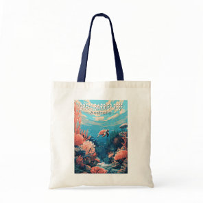 Great Barrier Reef Australia Travel Art Vintage Tote Bag