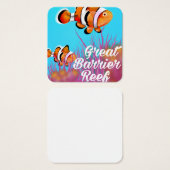 Great Barrier reef Clown fish cartoon poster (Front & Back)