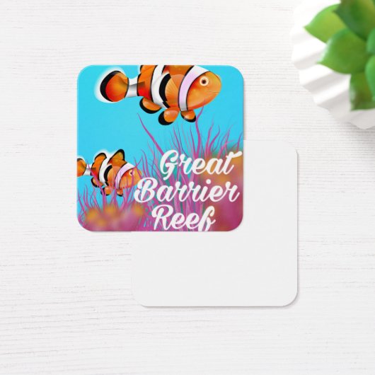 Great Barrier reef Clown fish cartoon poster (Desk)