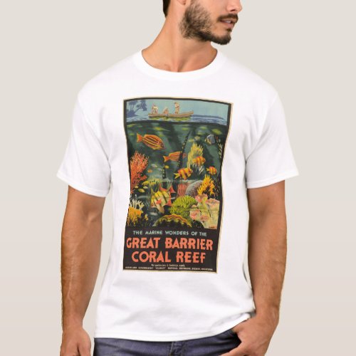 Great Barrier Reef Poster 1933 T_Shirt