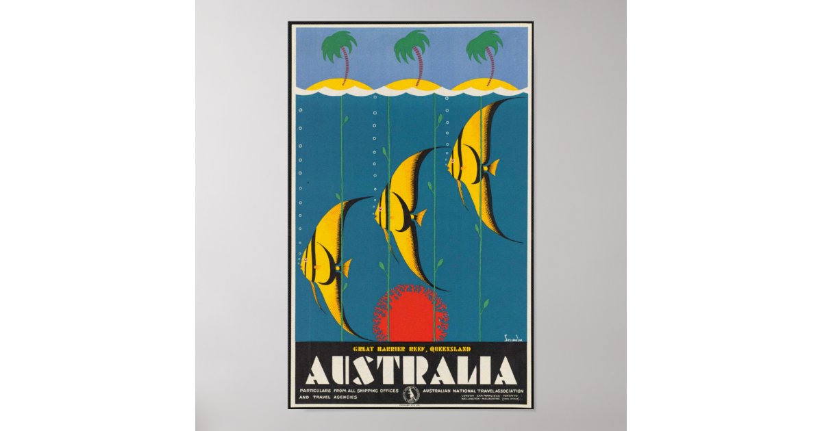 Great Barrier Reef, Queensland, Australia Poster | Zazzle