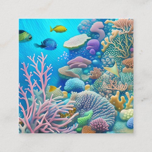 Great Barrier Reef Square Business Card