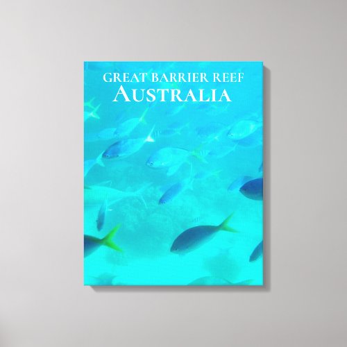 Great Barrier Reef tropical fish Australia travel Canvas Print