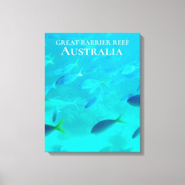 Great Barrier Reef tropical fish Australia travel Canvas Print (Front)