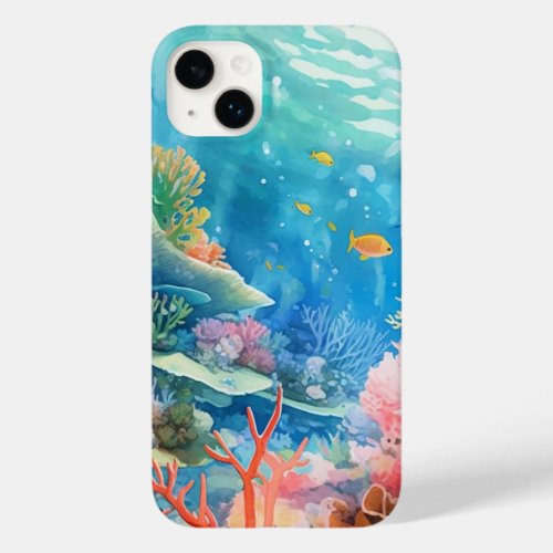 Great Barrier Reef Watercolor Case_Mate iPhone 14 Plus Case