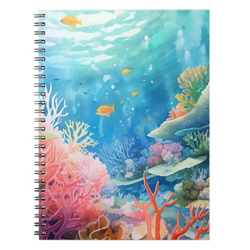 Great Barrier Reef Watercolor Notebook
