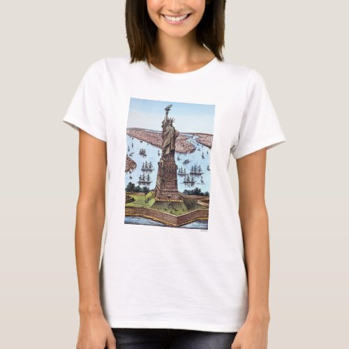 Great Bartholdi Statue T_Shirt