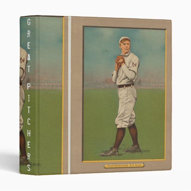 Great Baseball Pitchers 3 Ring Binder (Front/Spine)