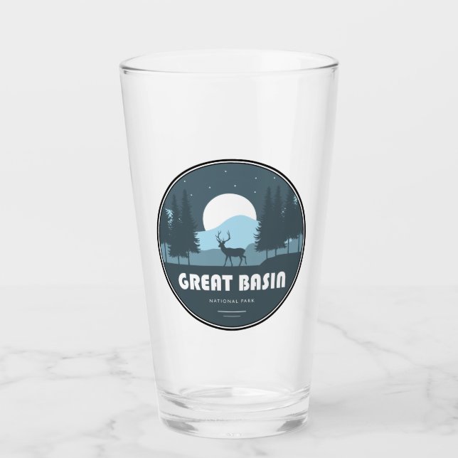 Great Basin National Park Deer Glass (Front)