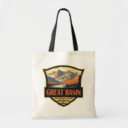 Great Basin National Park Illustration Travel Art  Tote Bag