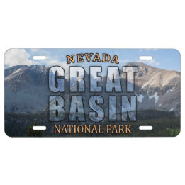 Great Basin National Park License Plate