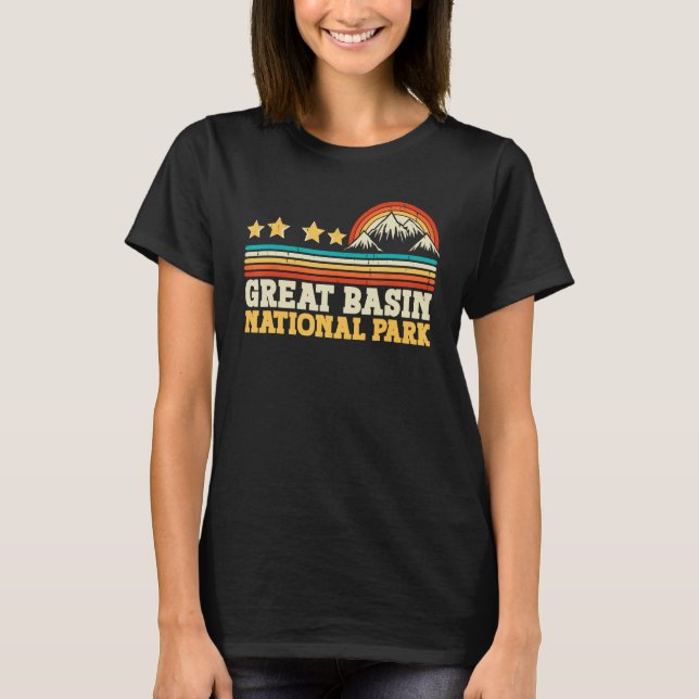 Great Basin National Park Mountain Trees Camping H T-Shirt (Front)