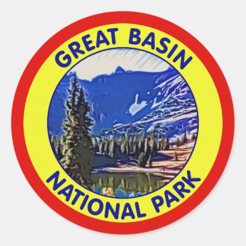 Great Basin National Park Nevada Classic Round Sticker