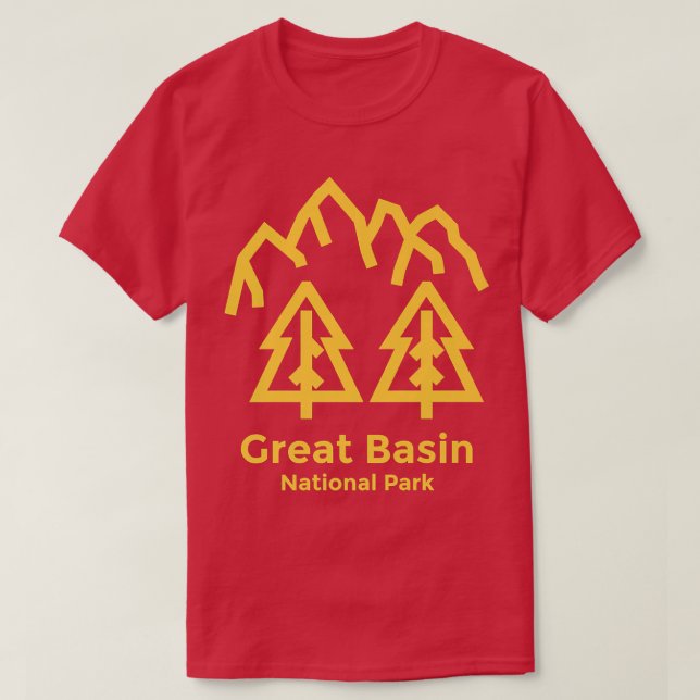 Great Basin National Park Nevada Minimalist Retro  T-Shirt (Design Front)