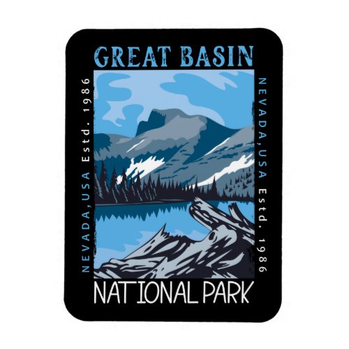  Great Basin National Park Nevada Retro Distressed Magnet