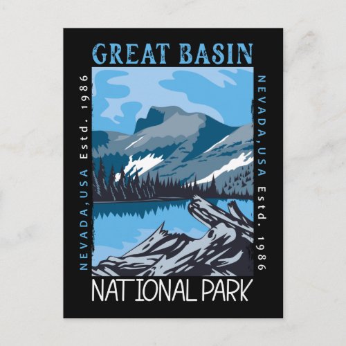  Great Basin National Park Nevada Retro Distressed Postcard