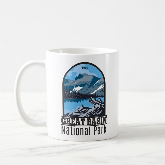 Great Basin National Park Nevada Vintage Coffee Mug (Left)