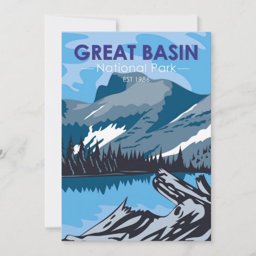  Great Basin National Park Nevada Vintage  Holiday Card