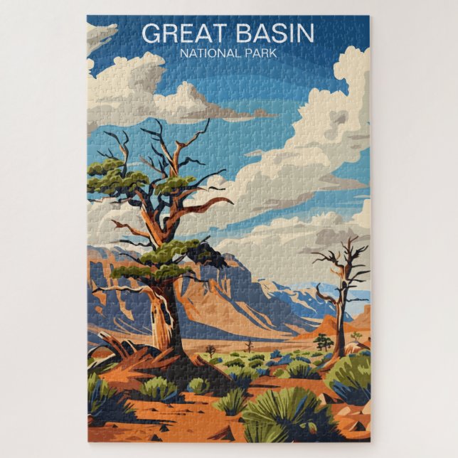 Great Basin National Park Nevada Vintage Jigsaw Puzzle (Vertical)