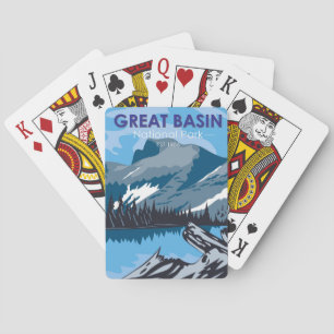 Great Basin National Park Nevada Vintage Poker Cards