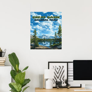 Great Basin National Park Nevada Wheeler Peak Poster