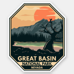 Great Basin National Park Retro Emblem Sticker