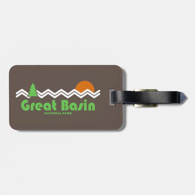 Great Basin National Park Retro Luggage Tag (Back Horizontal)