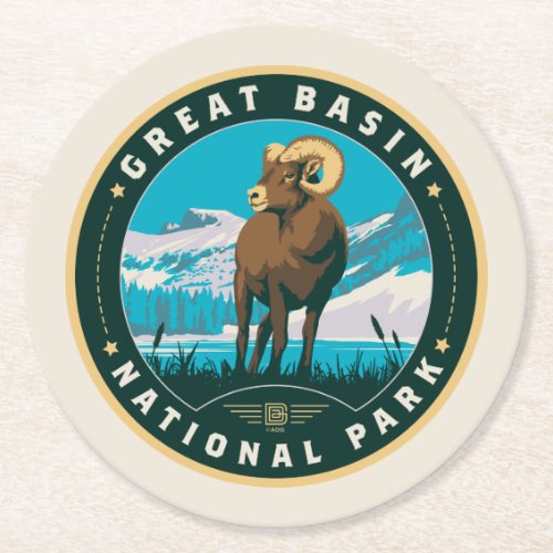 Great Basin National Park Round Paper Coaster