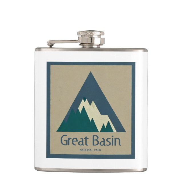 Great Basin National Park Rustic Flask (Front)