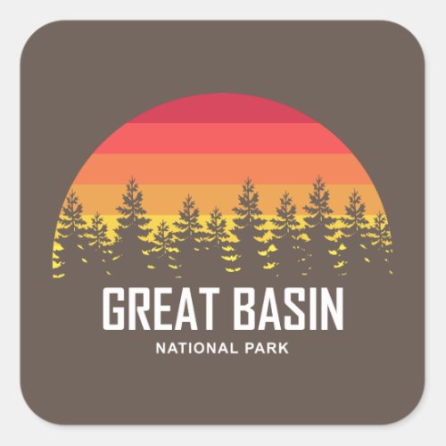 Great Basin National Park Square Sticker