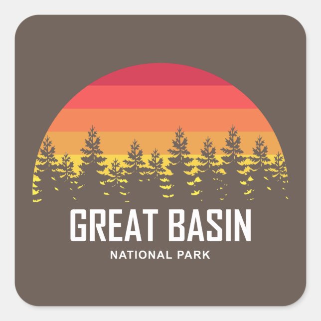 Great Basin National Park Square Sticker (Front)