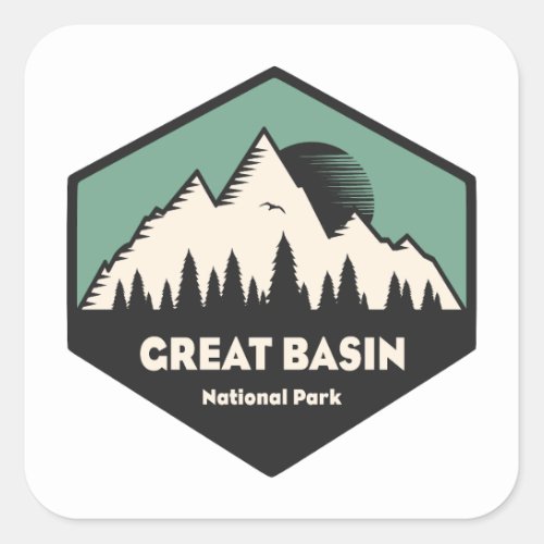 Great Basin National Park Square Sticker