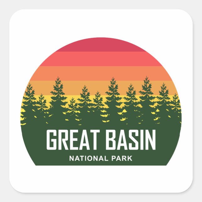 Great Basin National Park Square Sticker (Front)