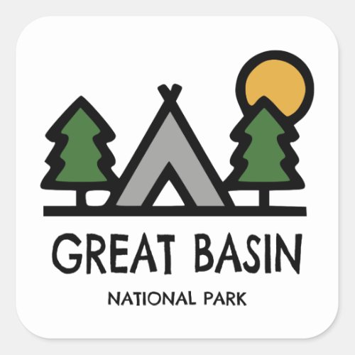 Great Basin National Park Square Sticker