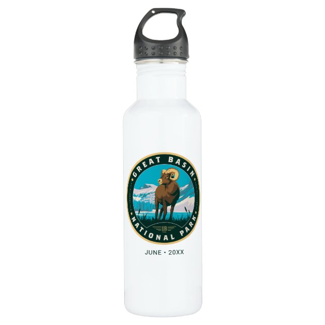 Great Basin National Park Stainless Steel Water Bottle (Front)