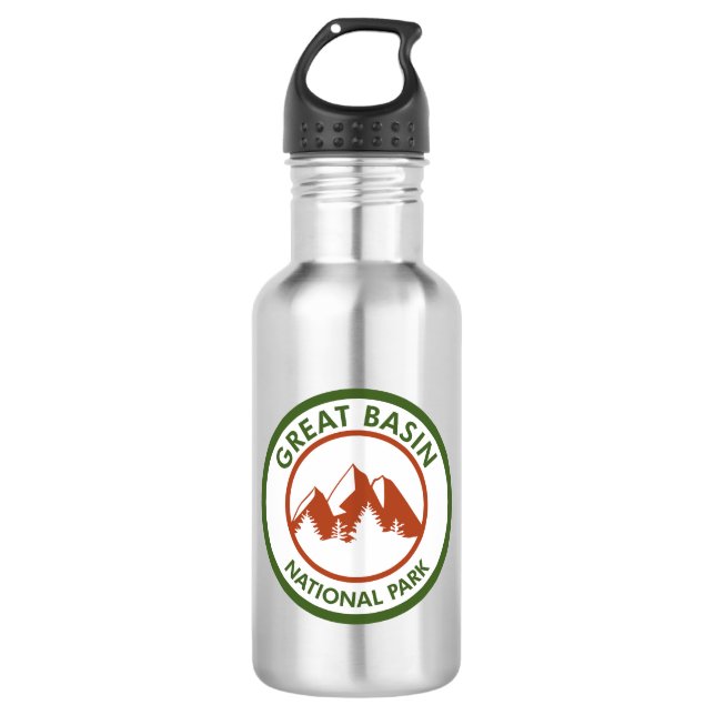 Great Basin National Park Stainless Steel Water Bottle (Front)